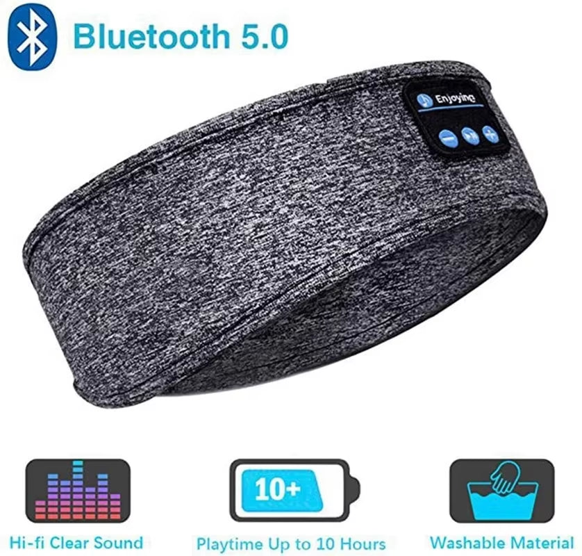 2026 Bluetooth Earphones Sports Sleeping Headband Elastic Wireless Headphones Music Eye Mask Wireless Bluetooth Headset Headband