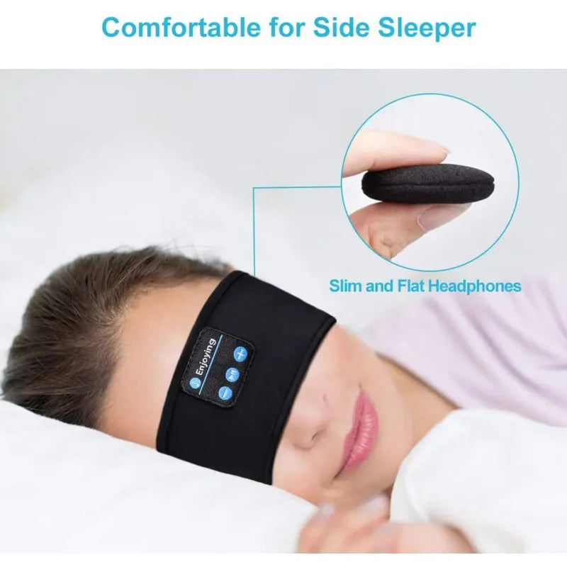 2026 Bluetooth Earphones Sports Sleeping Headband Elastic Wireless Headphones Music Eye Mask Wireless Bluetooth Headset Headband