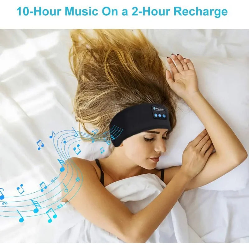 2026 Bluetooth Earphones Sports Sleeping Headband Elastic Wireless Headphones Music Eye Mask Wireless Bluetooth Headset Headband