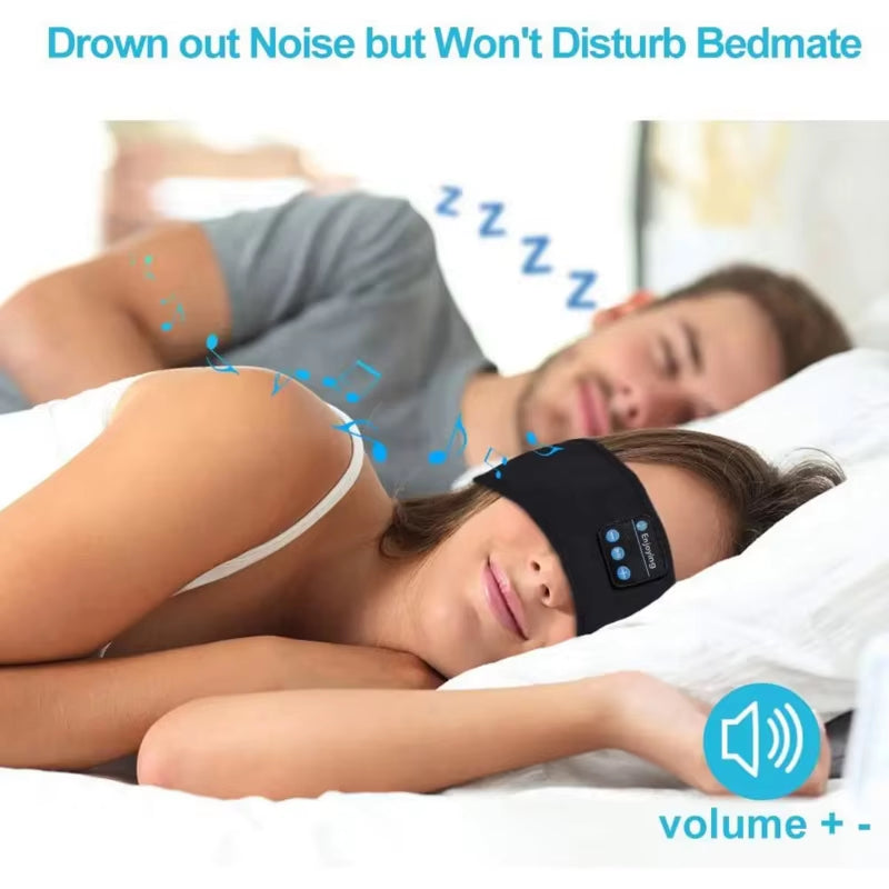 2026 Bluetooth Earphones Sports Sleeping Headband Elastic Wireless Headphones Music Eye Mask Wireless Bluetooth Headset Headband
